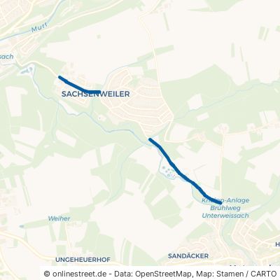 Sachsenweiler Straße Backnang Sachsenweiler 