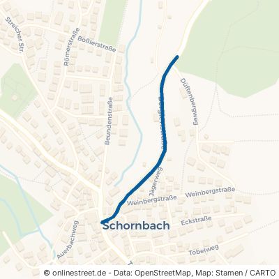 Berglenstraße Schorndorf Schornbach 