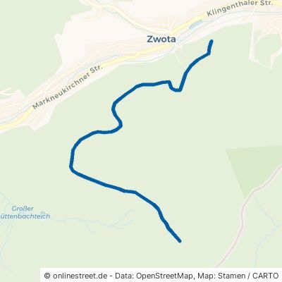 Döhlerwaldstraße Klingenthal Zwota 