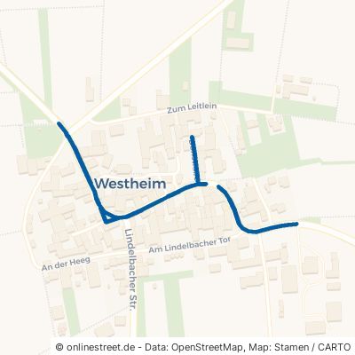 Dorfstraße Biebelried Westheim 