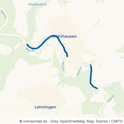 Würmtalstraße Tiefenbronn Mühlhausen 