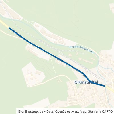 Schwarzenberger Straße Schwarzenberg (Erzgebirge) Grünstädtel 