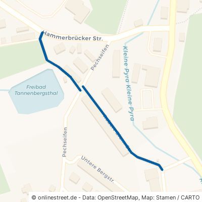 Robert-Blum-Straße Muldenhammer Tannenbergsthal 