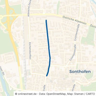 Sudetenstraße Sonthofen 