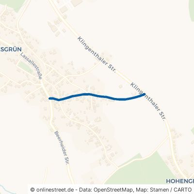 Hohengrüner Straße Auerbach (Vogtland) Rempesgrün 