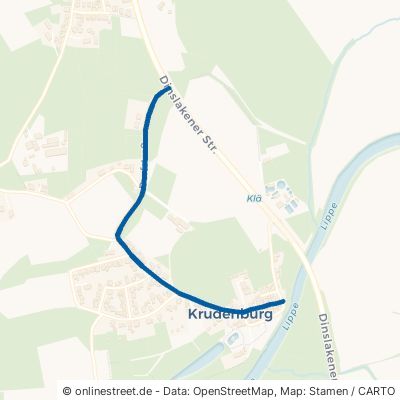 Dorfstraße Hünxe Krudenburg 
