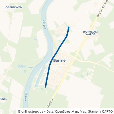 Weserstraße Dörverden Barme 