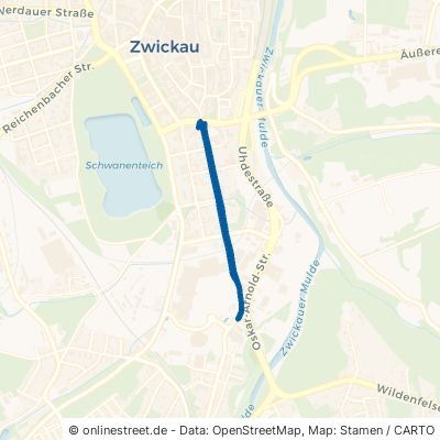 Äußere Schneeberger Straße Zwickau Schedewitz Oberhohndorf