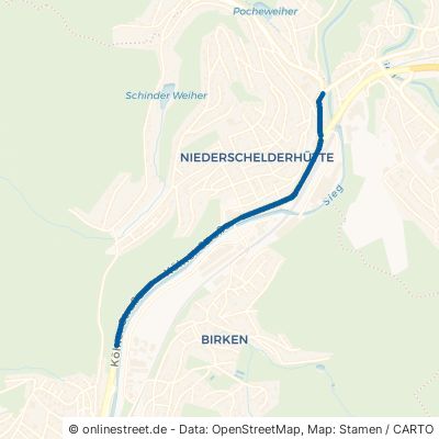 Kölner Straße Mudersbach Niederschelderhütte 