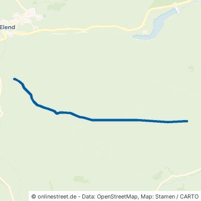 Holzeneschenweg Oberharz am Brocken Elend 