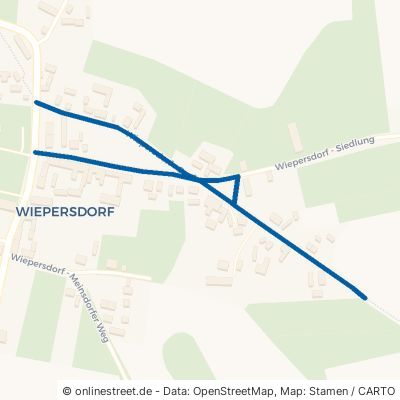 Wiepersdorf - Dorfstraße Niederer Fläming Wiepersdorf 