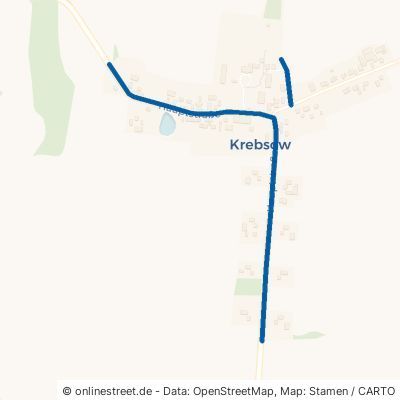 Hauptstraße Groß Kiesow Krebsow 