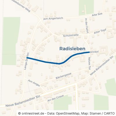 Alte Grüne Str. Ballenstedt Radisleben 