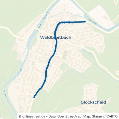 Neuwieder Straße Waldbreitbach Glockscheid 