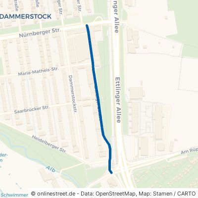 Danziger Straße Karlsruhe Weiherfeld-Dammerstock 