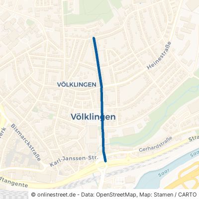 Hohenzollernstraße Völklingen Stadtmitte 