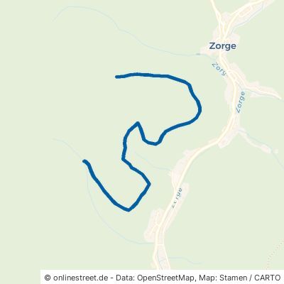 Grubenweg Harz Zorge 