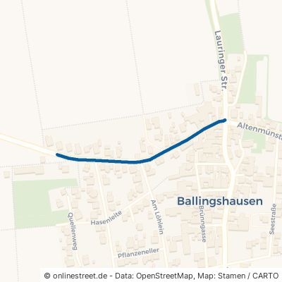 Volkershäuser Straße Stadtlauringen Ballingshausen 