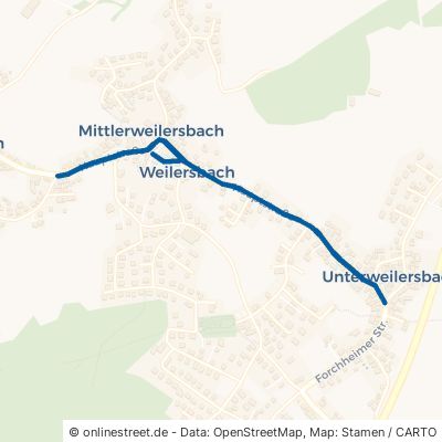 Hauptstraße Weilersbach Mittlerweilersbach 