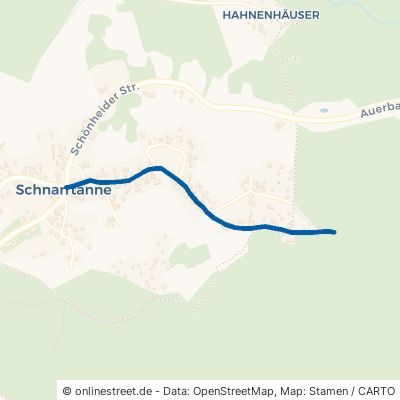 Alte Schönheider Straße Auerbach (Vogtland) Schnarrtanne 