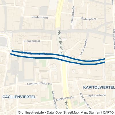 Cäcilienstraße Köln Altstadt-Süd 