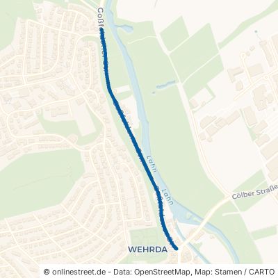 Goßfeldener Straße Marburg Wehrda 