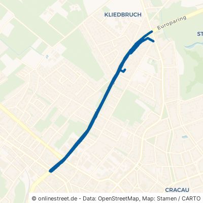 Nassauerring Krefeld Inrath/Kliedbruch 