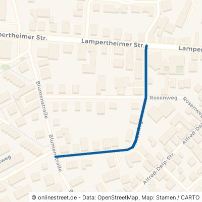 Hirtenweg Lampertheim Hüttenfeld 