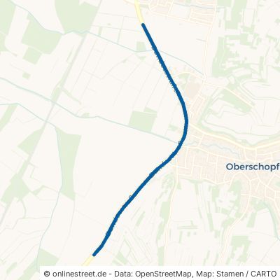 Bundesstraße Friesenheim Oberschopfheim 