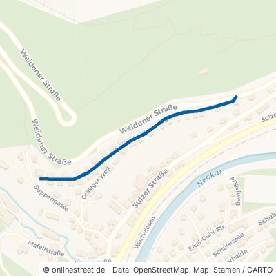 Sommerhaldenweg Oberndorf am Neckar Aistaig 