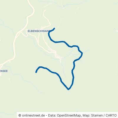 Köpflescheuerlewaldweg Kleines Wiesental Elbenschwand 