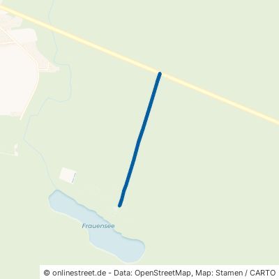 Weg zum Frauensee Heidesee Gräbendorf 