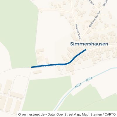 Untere Ortsstraße Römhild Simmershausen 