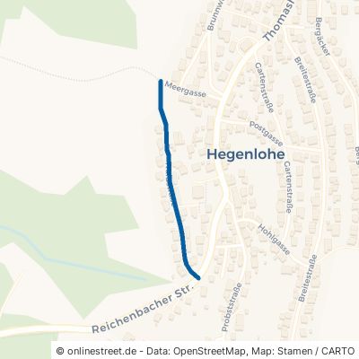 Waldstraße Lichtenwald Hegenlohe 