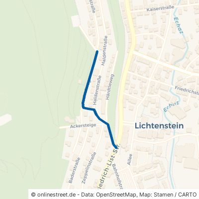 Friedhofweg Lichtenstein Unterhausen 