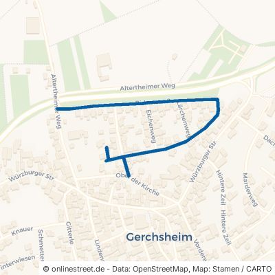 Birkenstraße Großrinderfeld Gerchsheim 
