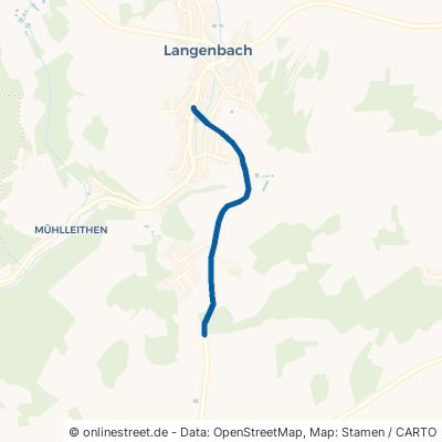 Steinbacher Straße Geroldsgrün Langenbach 