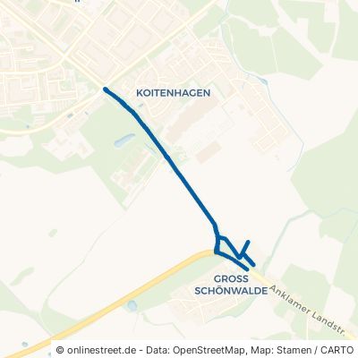 Anklamer Landstraße Greifswald Groß Schönwalde 