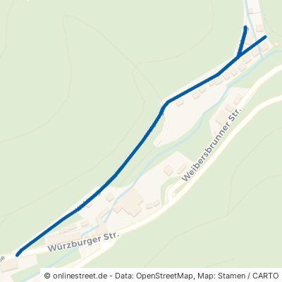 Waldweg Mespelbrunn Hessenthal 