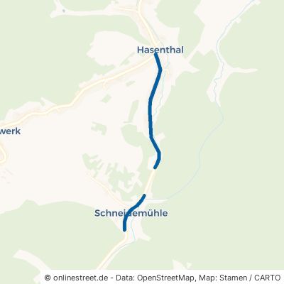 Sonneberger Straße Sonneberg Hasenthal 