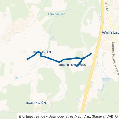 Oberthiergärtner Straße Bayreuth Wolfsbach 