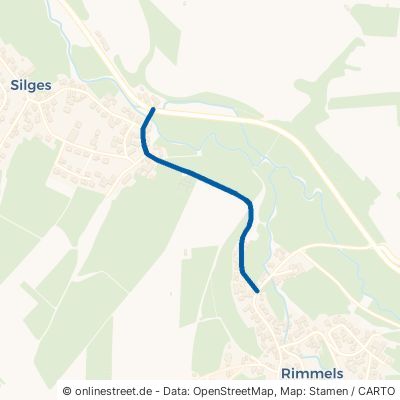 Silgeser Straße Nüsttal Rimmels 