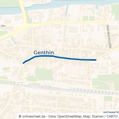 Brandenburger Straße Genthin Schlagenthin 