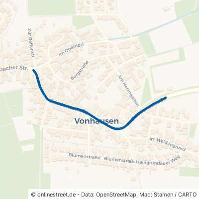 Friedensstraße Büdingen Vonhausen 