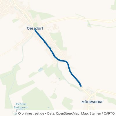 Obergersdorfer Straße Haselbachtal Gersdorf 