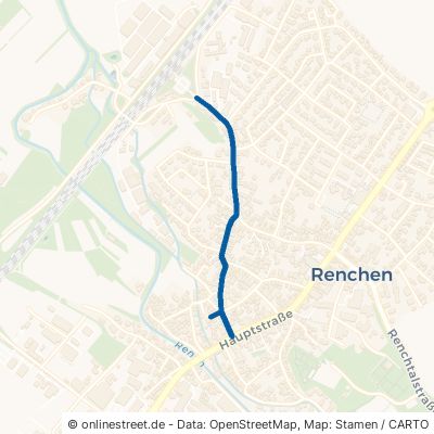 Eisenbahnstraße Renchen Stadtgebiet 