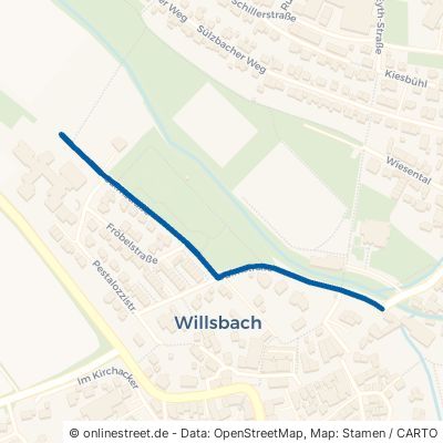 Sulmstraße Obersulm Willsbach 