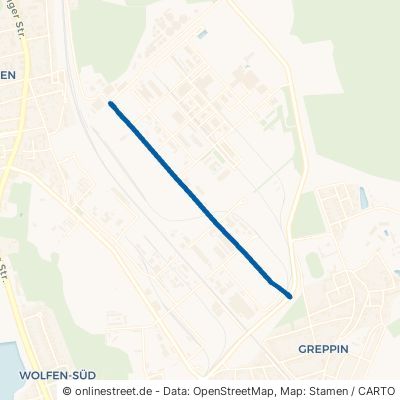Zementstraße Bitterfeld-Wolfen Greppin 