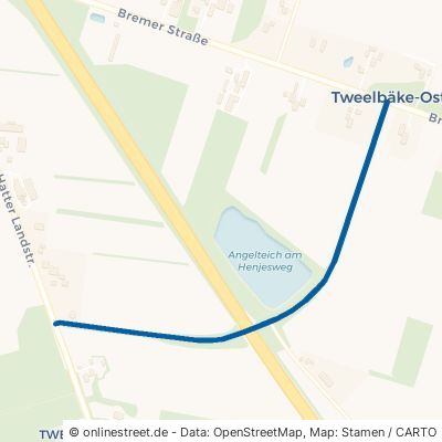 Henjesweg Hude Tweelbäke-Ost 