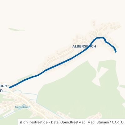 Albersbacher Straße Reichenbach-Steegen Albersbach 